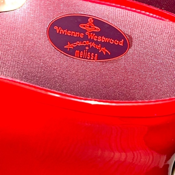 Vivienne Westwood x Melissa Rain Boots Women’s Size 8, Red, Made in Brazil, NWOT - Picture 10 of 13